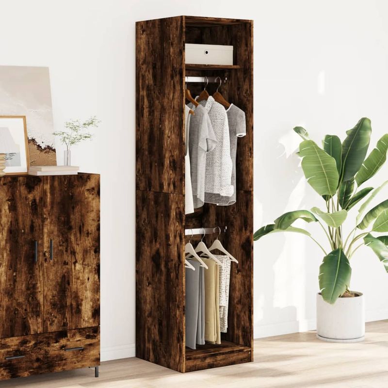 Casa si Gradina - Mobilier - Dulapuri si sifoniere - Sifoniere - Sifonier, stejar fumuriu, 50x50x200 cm, lemn prelucrat, cantitate 1 raft - Infinity.ro
