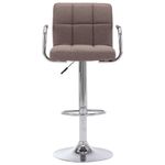 Casa si Gradina - Mobilier - Scaune si fotolii - Scaune - Scaune de bar, 2 buc., gri taupe, material textil - Infinity.ro