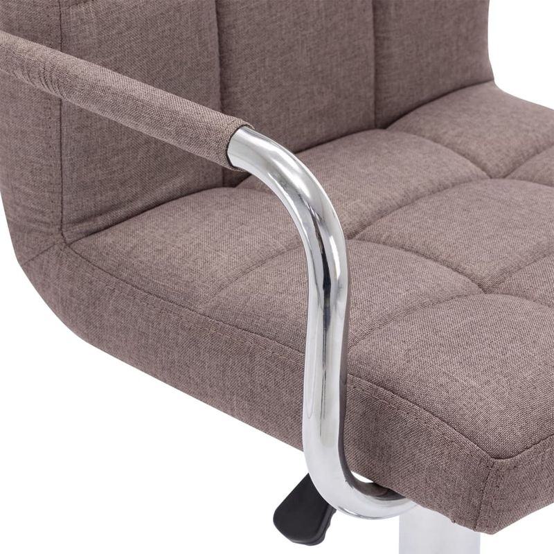 Casa si Gradina - Mobilier - Scaune si fotolii - Scaune - Scaune de bar, 2 buc., gri taupe, material textil - Infinity.ro