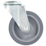 Casa si Gradina - Constructii - Depozitare, transport si protectie - Accesorii echipamente pentru transport si ridicat - Roti pivotante cu gaura pentru surub, 4 buc., 100 mm - Infinity.ro