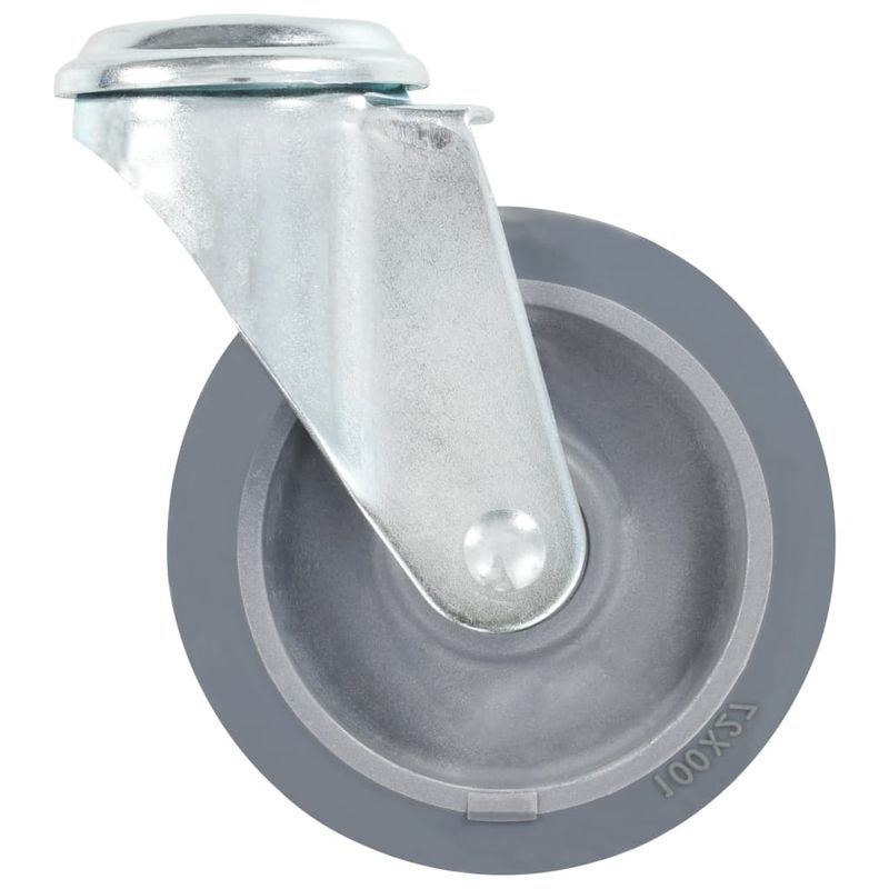 Casa si Gradina - Constructii - Depozitare, transport si protectie - Accesorii echipamente pentru transport si ridicat - Roti pivotante cu gaura pentru surub, 4 buc., 100 mm - Infinity.ro