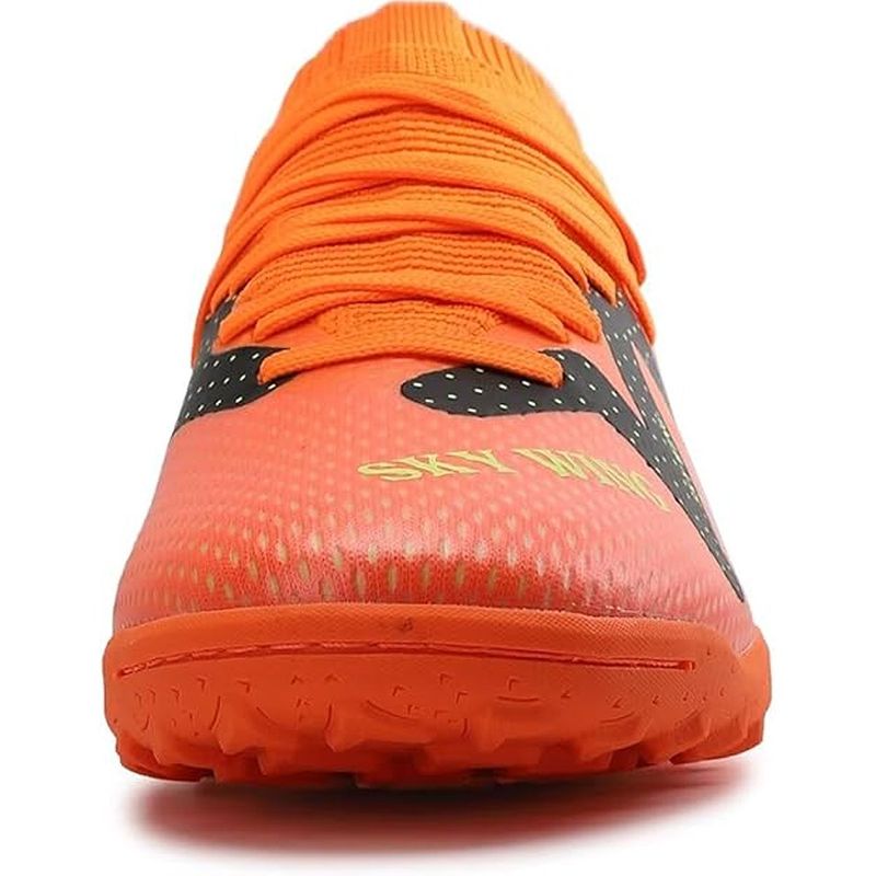 Sport si Outdoor - Echipament Sportiv - Incaltaminte sport - Pantofi sport - Ghete de fotbal MBrands, 9678 cu glezniera, cusute in varf, pentru teren sintetic, portocaliu 44 - Infinity.ro