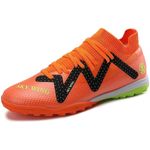 Sport si Outdoor - Echipament Sportiv - Incaltaminte sport - Pantofi sport - Ghete de fotbal MBrands, 9678 cu glezniera, cusute in varf, pentru teren sintetic, portocaliu 44 - Infinity.ro
