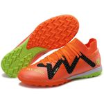 Sport si Outdoor - Echipament Sportiv - Incaltaminte sport - Pantofi sport - Ghete de fotbal MBrands, 9678 cu glezniera, cusute in varf, pentru teren sintetic, portocaliu 44 - Infinity.ro