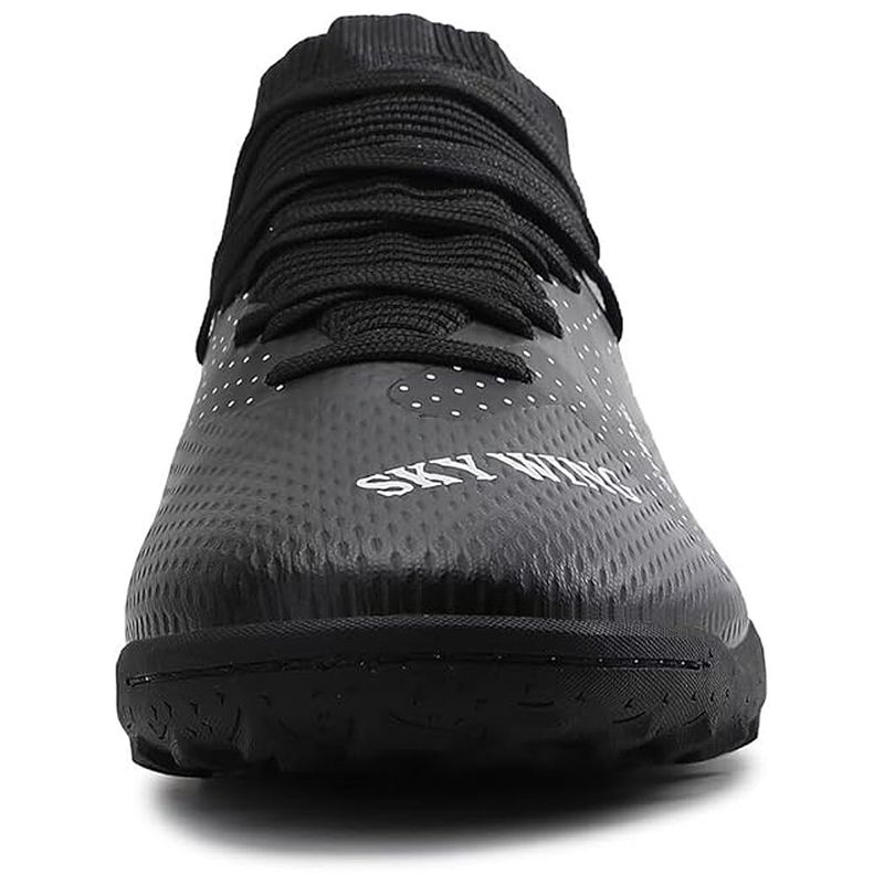 Sport si Outdoor/Echipament Sportiv/Incaltaminte sport/Pantofi sport - Ghete de fotbal MBrands, 9678 cu glezniera, cusute in varf, pentru teren sintetic, negru 40 - Infinity.ro