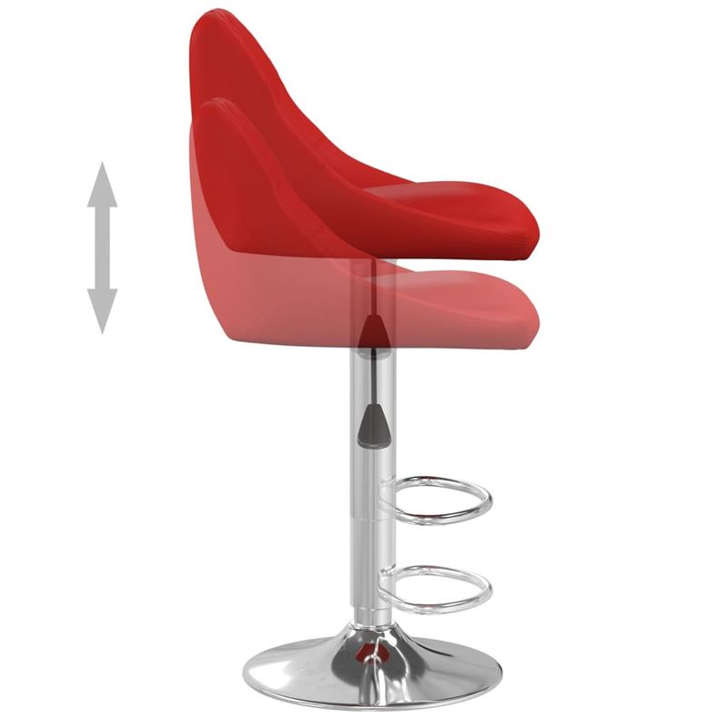 Casa si Gradina - Mobilier - Scaune si fotolii - Scaune - Scaune de bar, 2 buc., rosu vin, piele ecologica - Infinity.ro