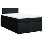 Casa si Gradina - Mobilier - Paturi si accesorii - Paturi - Pat box spring cu saltea, negru, 120x190 cm, catifea - Infinity.ro
