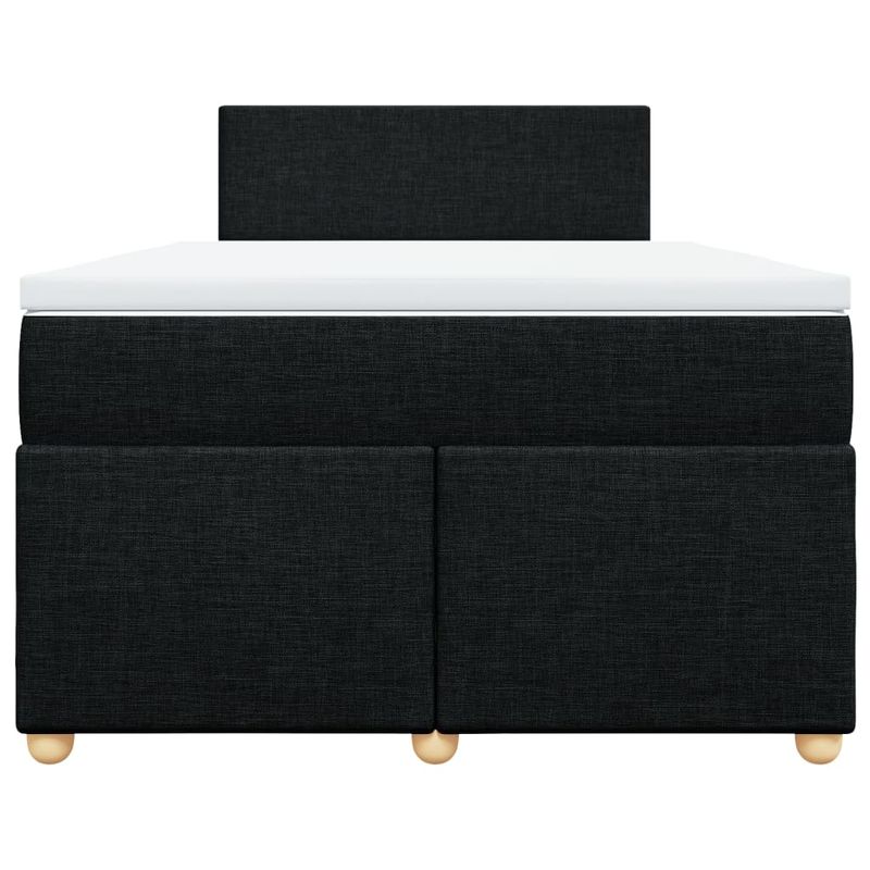Casa si Gradina - Mobilier - Paturi si accesorii - Paturi - Pat box spring cu saltea, negru, 120x190 cm, catifea - Infinity.ro