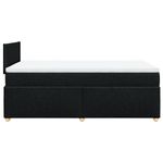 Casa si Gradina - Mobilier - Paturi si accesorii - Paturi - Pat box spring cu saltea, negru, 120x190 cm, catifea - Infinity.ro