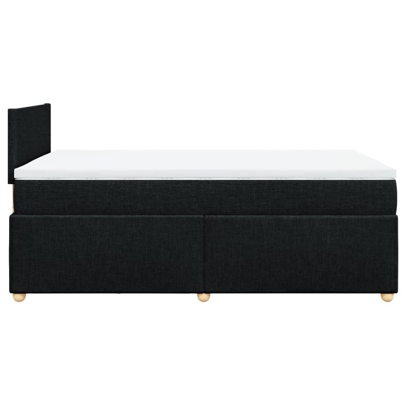 Casa si Gradina - Mobilier - Paturi si accesorii - Paturi - Pat box spring cu saltea, negru, 120x190 cm, catifea - Infinity.ro