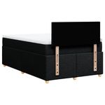 Casa si Gradina - Mobilier - Paturi si accesorii - Paturi - Pat box spring cu saltea, negru, 120x190 cm, catifea - Infinity.ro