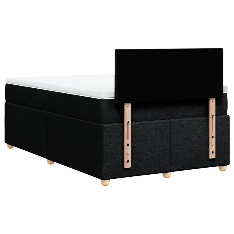 Casa si Gradina - Mobilier - Paturi si accesorii - Paturi - Pat box spring cu saltea, negru, 120x190 cm, catifea - Infinity.ro