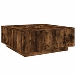 Casa si Gradina - Mobilier - Mese si birouri - Masute de cafea - Masuta de cafea stejar fumuriu 100x100x40 cm din lemn prelucrat - Infinity.ro