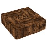 Casa si Gradina - Mobilier - Mese si birouri - Masute de cafea - Masuta de cafea stejar fumuriu 100x100x40 cm din lemn prelucrat - Infinity.ro
