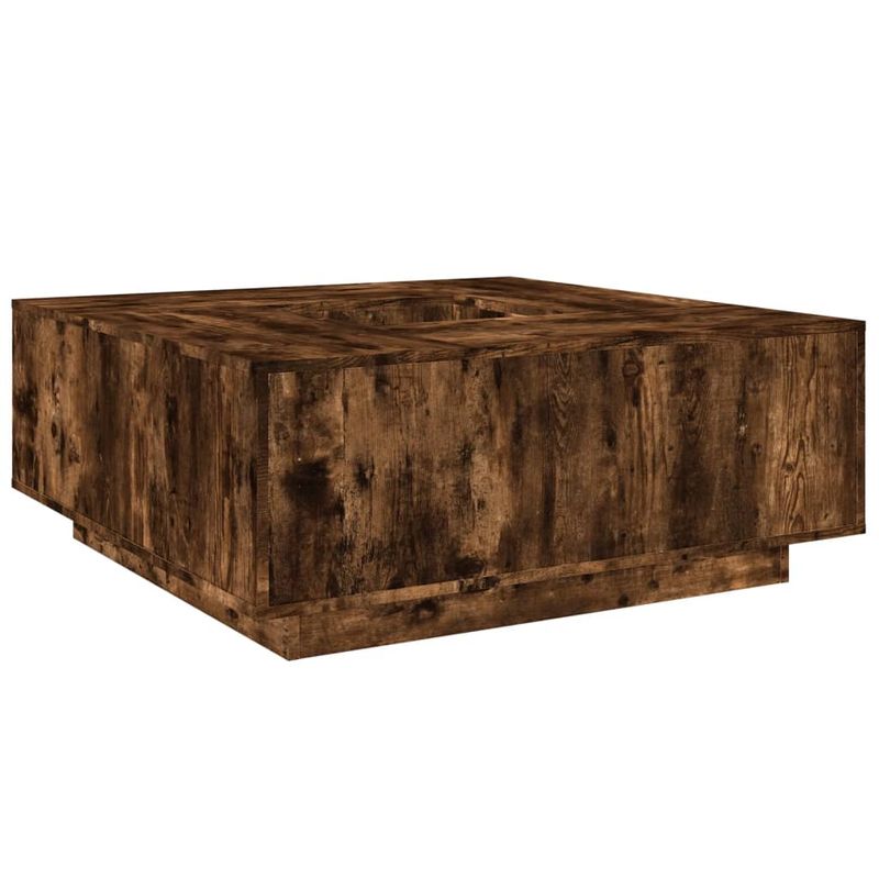 Casa si Gradina - Mobilier - Mese si birouri - Masute de cafea - Masuta de cafea stejar fumuriu 100x100x40 cm din lemn prelucrat - Infinity.ro