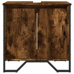 Casa si Gradina - Mobilier - Mobilier baie - Comode baie - Dulap chiuveta baie, stejar fumuriu, 60x35x60 cm lemn prelucrat - Infinity.ro