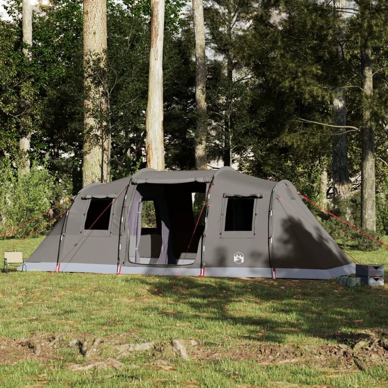 Sport si Outdoor - Camping - Corturi camping - Cort de familie tunel pentru 6 persoane, maro, impermeabil - Infinity.ro