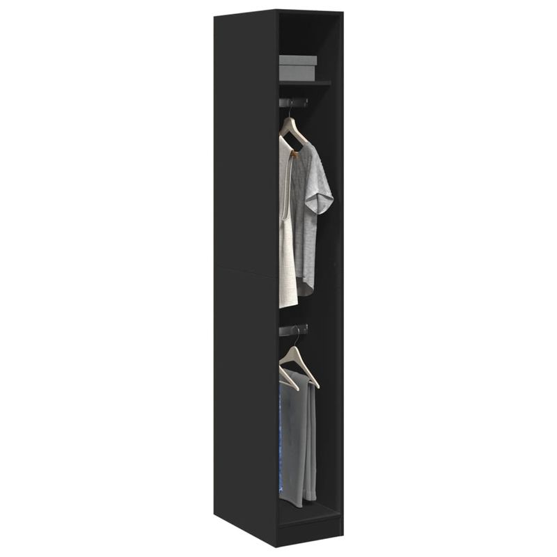 Casa si Gradina - Mobilier - Dulapuri si sifoniere - Sifoniere - Sifonier, negru, 30x50x200 cm, lemn prelucrat, cantitate 1 raft - Infinity.ro
