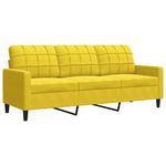 Casa si Gradina - Mobilier - Seturi de mobilier - Seturi living - Set de canapele cu perne/rulouri, 2 piese, galben, catifea - Infinity.ro