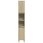 Casa si Gradina - Mobilier - Seturi de mobilier - Seturi baie - Set mobilier de baie, 3 piese, stejar sonoma, lemn prelucrat - Infinity.ro