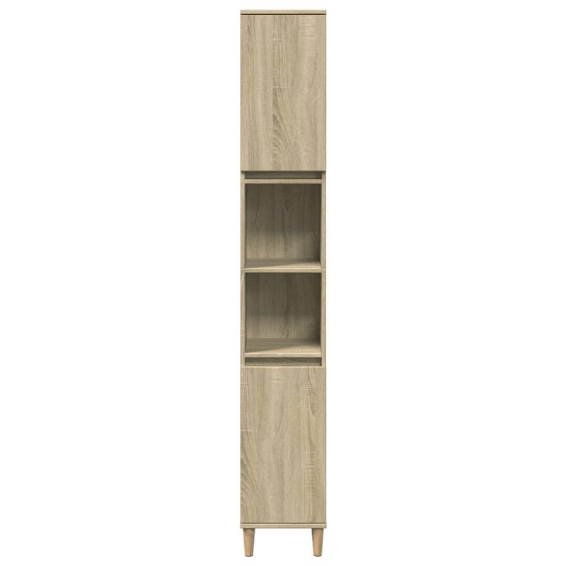 Casa si Gradina - Mobilier - Seturi de mobilier - Seturi baie - Set mobilier de baie, 3 piese, stejar sonoma, lemn prelucrat - Infinity.ro