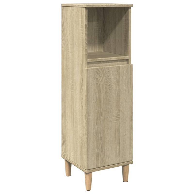 Casa si Gradina - Mobilier - Seturi de mobilier - Seturi baie - Set mobilier de baie, 3 piese, stejar sonoma, lemn prelucrat - Infinity.ro