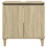 Casa si Gradina - Mobilier - Seturi de mobilier - Seturi baie - Set mobilier de baie, 3 piese, stejar sonoma, lemn prelucrat - Infinity.ro