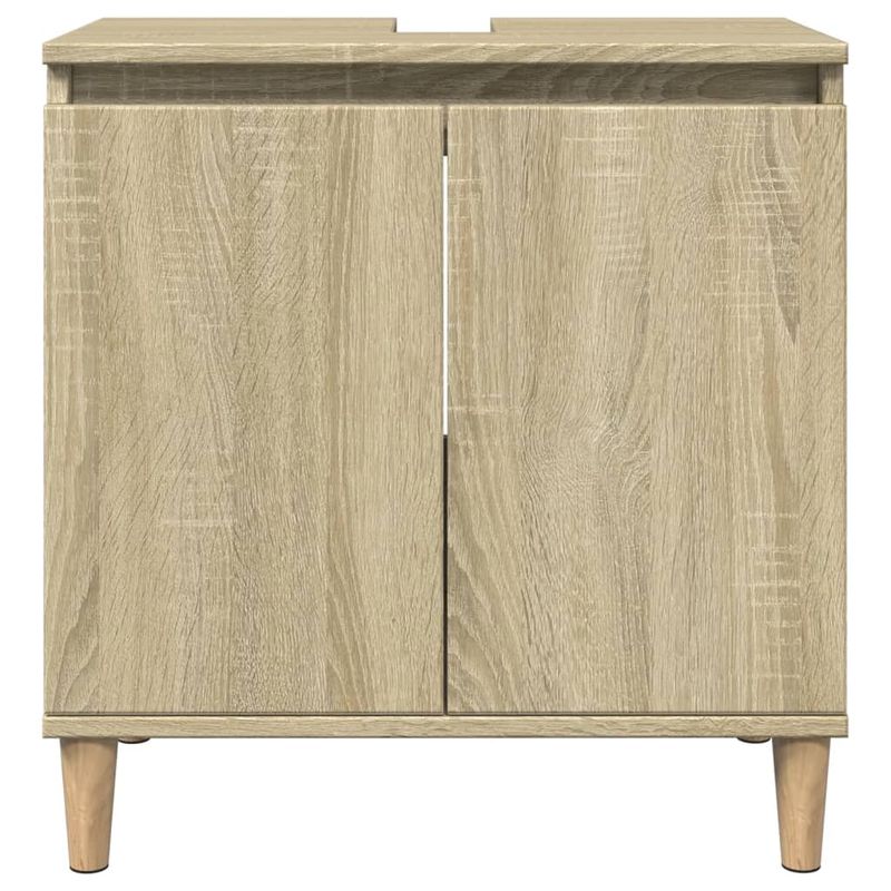 Casa si Gradina - Mobilier - Seturi de mobilier - Seturi baie - Set mobilier de baie, 3 piese, stejar sonoma, lemn prelucrat - Infinity.ro