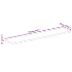 Casa si Gradina - Constructii - Lemn constructii - Placi lemn - Blat masa, 160x30x2,5 cm, dreptunghiular, lemn masiv mango brut - Infinity.ro