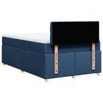 Casa si Gradina - Mobilier - Paturi si accesorii - Paturi - Pat box spring cu saltea, albastru, 120x200 cm, textil - Infinity.ro