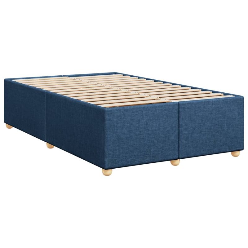 Casa si Gradina - Mobilier - Paturi si accesorii - Paturi - Pat box spring cu saltea, albastru, 120x200 cm, textil - Infinity.ro