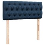 Casa si Gradina - Mobilier - Paturi si accesorii - Paturi - Pat box spring cu saltea, albastru, 120x200 cm, textil - Infinity.ro