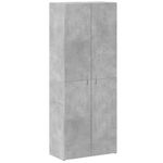Casa si Gradina - Constructii - Depozitare, transport si protectie - Rafturi, fisete si vestiare - Fiset, gri beton, 60x32x153 cm, lemn prelucrat - Infinity.ro