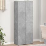 Casa si Gradina - Constructii - Depozitare, transport si protectie - Rafturi, fisete si vestiare - Fiset, gri beton, 60x32x153 cm, lemn prelucrat - Infinity.ro