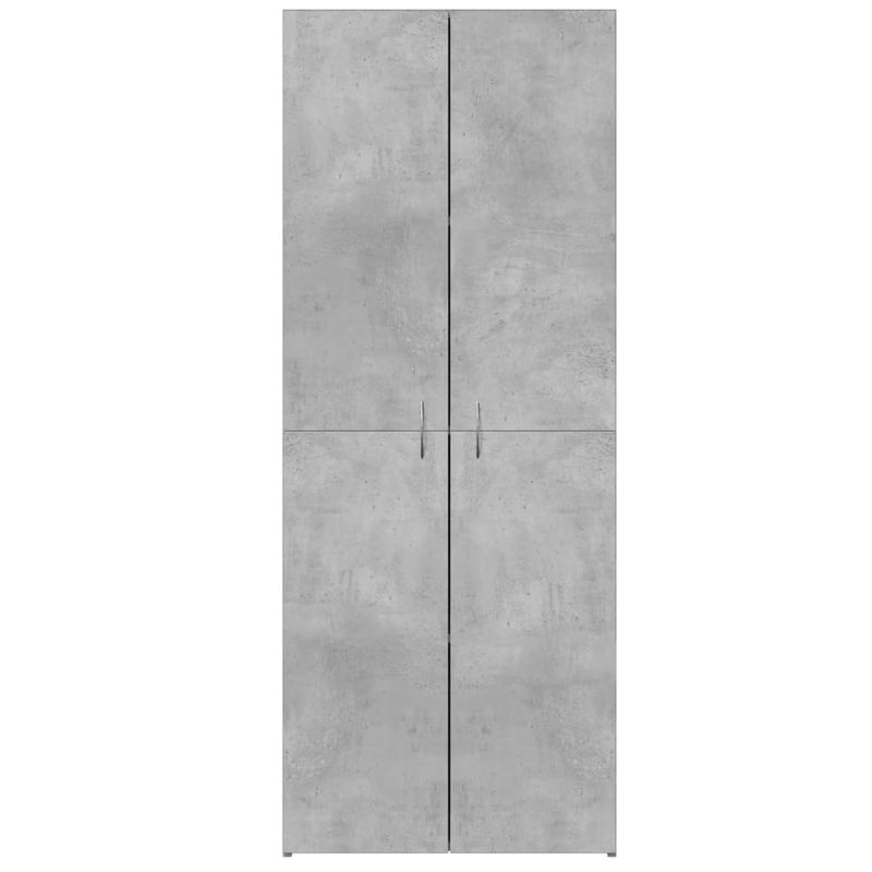 Casa si Gradina - Constructii - Depozitare, transport si protectie - Rafturi, fisete si vestiare - Fiset, gri beton, 60x32x153 cm, lemn prelucrat - Infinity.ro