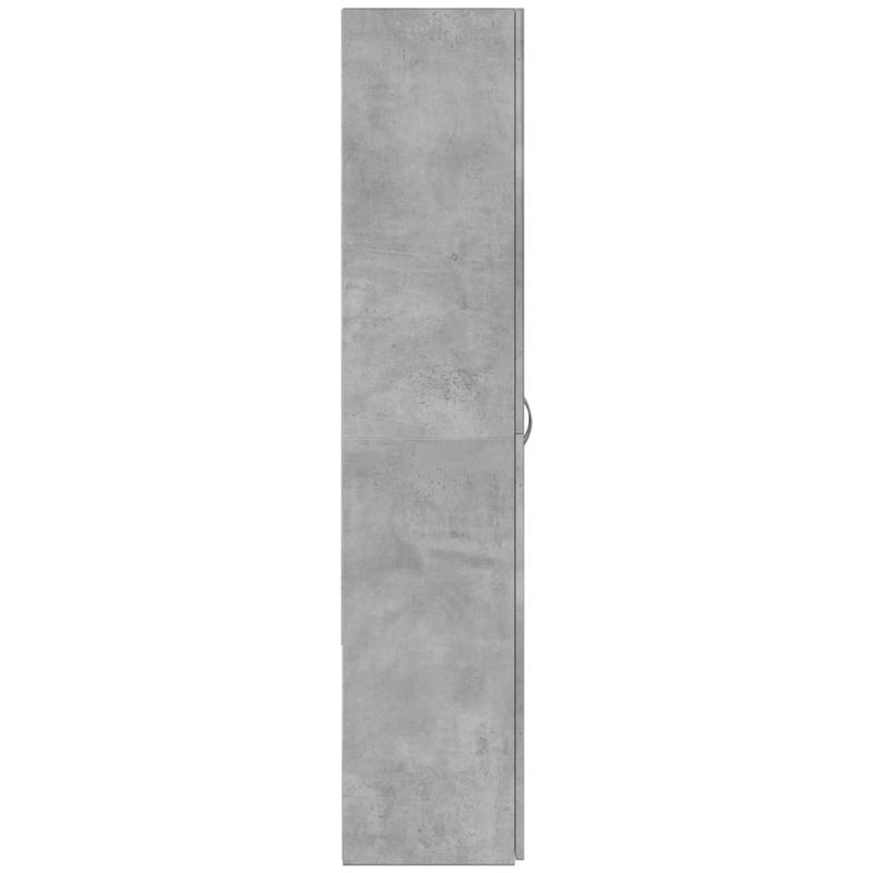 Casa si Gradina - Constructii - Depozitare, transport si protectie - Rafturi, fisete si vestiare - Fiset, gri beton, 60x32x153 cm, lemn prelucrat - Infinity.ro
