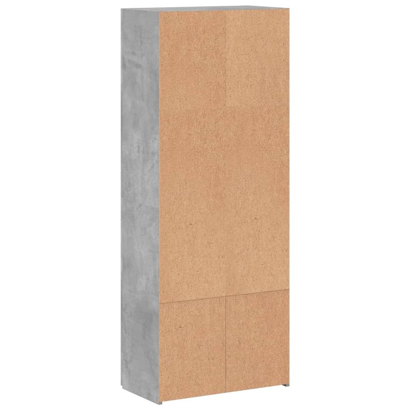 Casa si Gradina - Constructii - Depozitare, transport si protectie - Rafturi, fisete si vestiare - Fiset, gri beton, 60x32x153 cm, lemn prelucrat - Infinity.ro