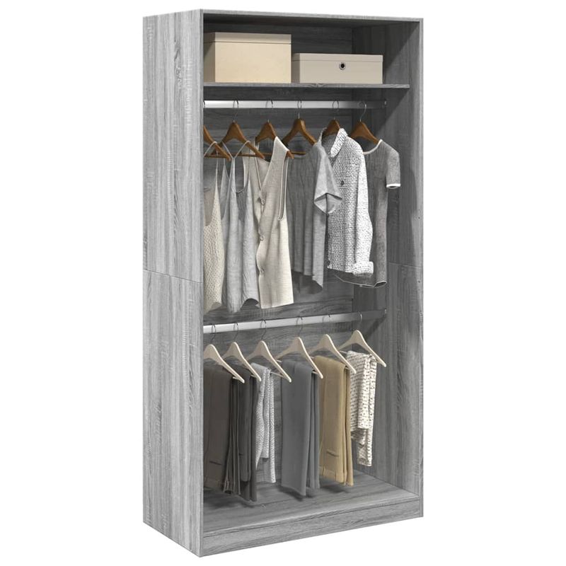 Casa si Gradina - Mobilier - Dulapuri si sifoniere - Sifoniere - Sifonier, gri sonoma, 100x50x200 cm, lemn prelucrat, cantitate 1 raft - Infinity.ro