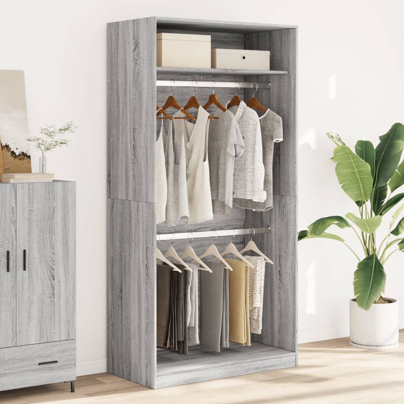 Casa si Gradina - Mobilier - Dulapuri si sifoniere - Sifoniere - Sifonier, gri sonoma, 100x50x200 cm, lemn prelucrat, cantitate 1 raft - Infinity.ro