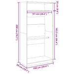 Casa si Gradina - Mobilier - Dulapuri si sifoniere - Sifoniere - Sifonier, gri sonoma, 100x50x200 cm, lemn prelucrat, cantitate 1 raft - Infinity.ro