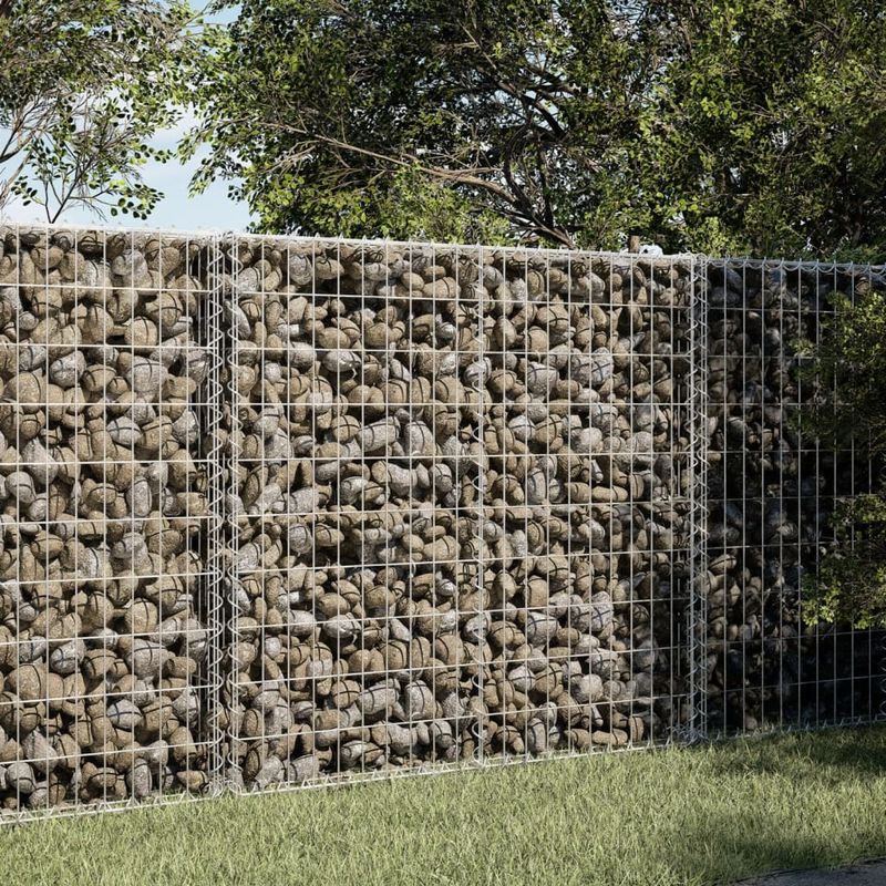 Casa si Gradina - Gradina si terasa - Garduri, panouri si accesorii - Cos gabion cu capac, 100x100x100 cm, fier galvanizat - Infinity.ro