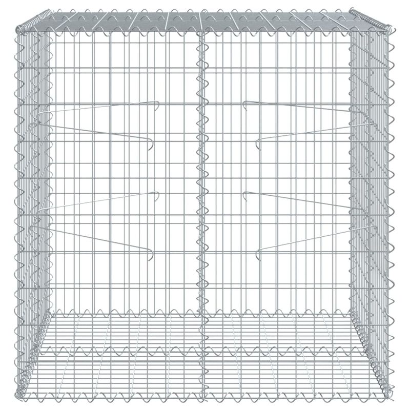 Casa si Gradina - Gradina si terasa - Garduri, panouri si accesorii - Cos gabion cu capac, 100x100x100 cm, fier galvanizat - Infinity.ro