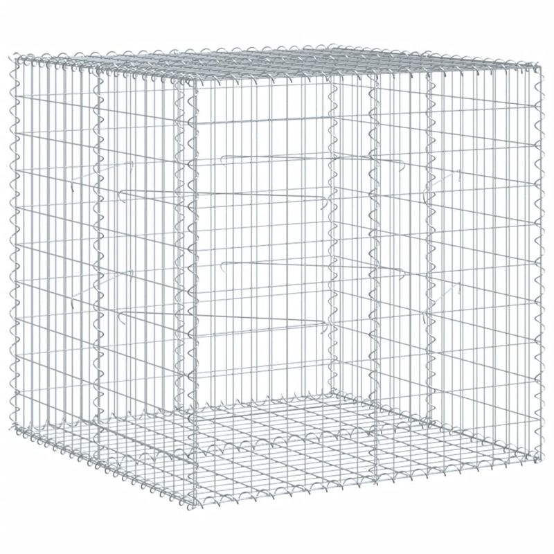 Casa si Gradina - Gradina si terasa - Garduri, panouri si accesorii - Cos gabion cu capac, 100x100x100 cm, fier galvanizat - Infinity.ro