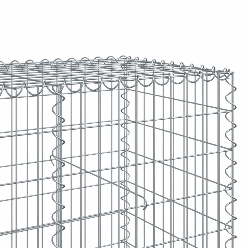 Casa si Gradina - Gradina si terasa - Garduri, panouri si accesorii - Cos gabion cu capac, 100x100x100 cm, fier galvanizat - Infinity.ro