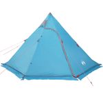 Sport si Outdoor - Camping - Corturi camping - Cort de camping tipi pentru 5 persoane, albastru, impermeabil - Infinity.ro