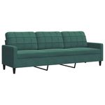 Casa si Gradina - Mobilier - Seturi de mobilier - Seturi living - Set de canapele cu perne, 4 piese, verde inchis, catifea - Infinity.ro