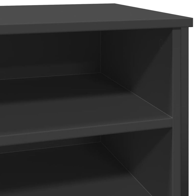 Casa si Gradina - Mobilier - Organizare si depozitare - Organizator incaltaminte - Pantofar, negru, 80x38x78 cm, lemn prelucrat - Infinity.ro