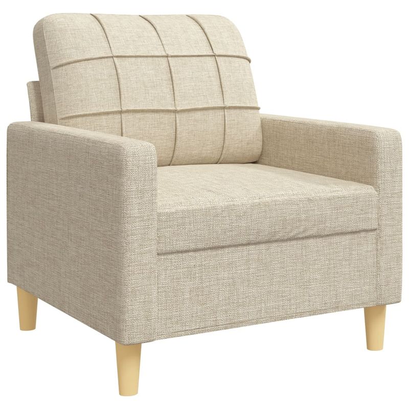 Casa si Gradina - Mobilier - Seturi de mobilier - Seturi living - Set de canapele cu perne decorative, 3 piese, crem, textil - Infinity.ro