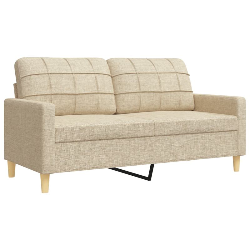 Casa si Gradina - Mobilier - Seturi de mobilier - Seturi living - Set de canapele cu perne decorative, 3 piese, crem, textil - Infinity.ro