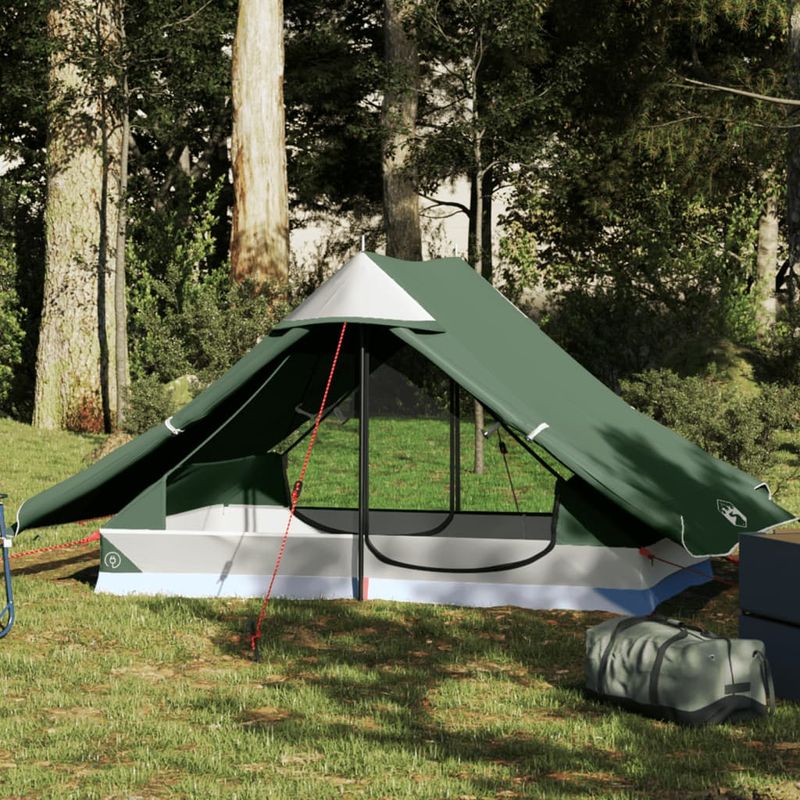 Sport si Outdoor - Camping - Corturi camping - Cort de camping pentru 2 persoane, verde, impermeabil - Infinity.ro